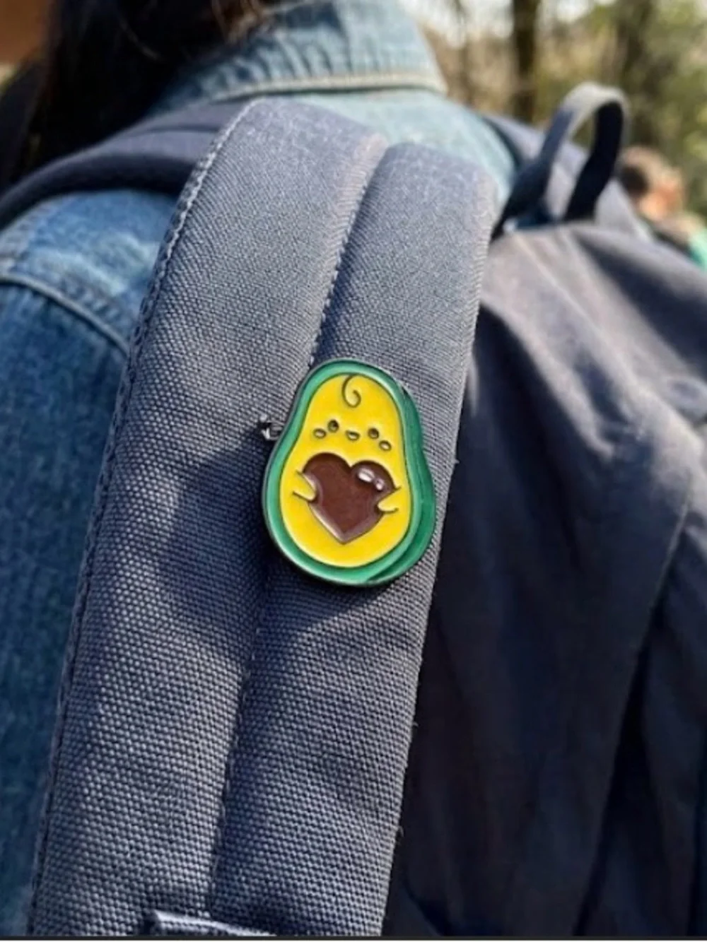 Avocado Heart Enamel Pin